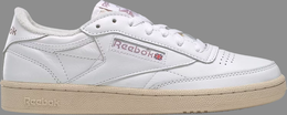 Reebok: Белые кроссовки  Club C 85