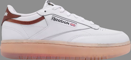 Reebok: Белые кроссовки  Club C Double