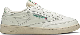 Reebok: Зелёные кроссовки  Club C 85