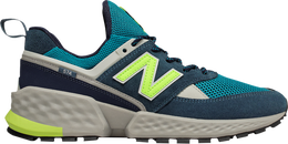 New Balance: Голубые кроссовки  574