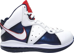 Nike: Белые кроссовки  Lebron 8