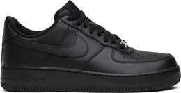 Nike: Чёрные кроссовки  Air Force 1