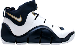 Nike: Белые кроссовки  Zoom Lebron 4