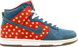 Nike: Синие кроссовки  Dunk High Premium SB