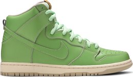 Nike: Зелёные кроссовки  Dunk High Premium SB