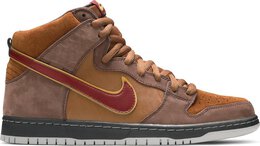 Nike: Коричневые кроссовки  Dunk High Premium SB