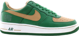 Nike: Зелёные кроссовки  Air Force 1