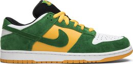 Nike: Зелёные кроссовки  Dunk Low Pro SB