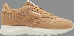 Reebok: Бежевые кроссовки  Classic Leather