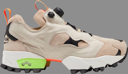 Reebok: Бежевые кроссовки  InstaPump Fury