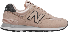 New Balance: Розовые кроссовки  574