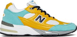 New Balance: Жёлтые кроссовки  991