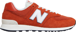 New Balance: Оранжевые кроссовки  574