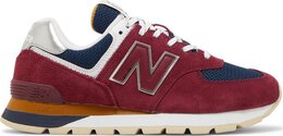 New Balance: Красные кроссовки  574