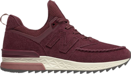 New Balance: Бордовые кроссовки  574