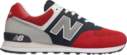 New Balance: Красные кроссовки  574