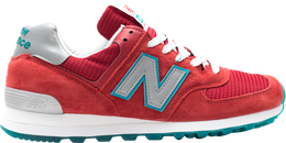 New Balance: Красные кроссовки  574