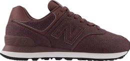 New Balance: Бордовые кроссовки  574