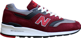 New Balance: Бордовые кроссовки  997