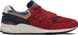 New Balance: Красные кроссовки 