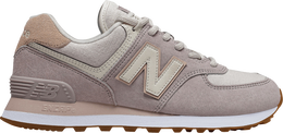 New Balance: Розовые кроссовки  574