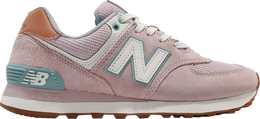 New Balance: Розовые кроссовки  574