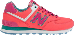 New Balance: Розовые кроссовки  574