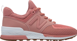 New Balance: Розовые кроссовки  574