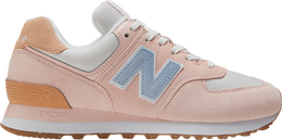 New Balance: Розовые кроссовки  574