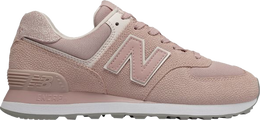 New Balance: Розовые кроссовки  574