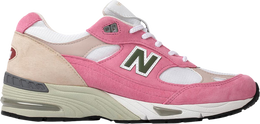 New Balance: Розовые кроссовки  991