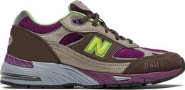 New Balance: Фиолетовые кроссовки  991