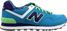 New Balance: Синие кроссовки  574