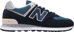 New Balance: Голубые кроссовки  574