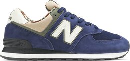New Balance: Синие кроссовки  574