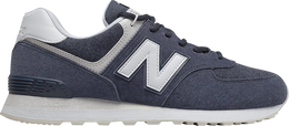 New Balance: Синие кроссовки  574