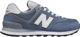 New Balance: Голубые кроссовки  574