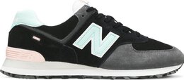 New Balance: Синие кроссовки  574