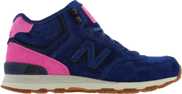 New Balance: Голубые кроссовки  574