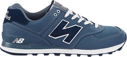 New Balance: Синие кроссовки  574