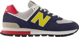 New Balance: Голубые кроссовки  574