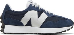 New Balance: Серебристые кроссовки  327