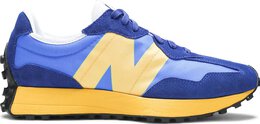 New Balance: Голубые кроссовки  327