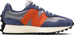 New Balance: Голубые кроссовки  327