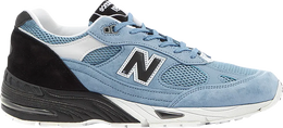 New Balance: Голубые кроссовки  991