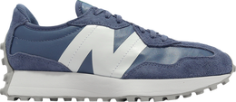 New Balance: Синие кроссовки  327