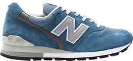 New Balance: Голубые кроссовки  996