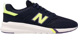 New Balance: Синие кроссовки 