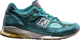 New Balance: Зелёные кроссовки  991