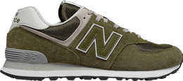 New Balance: Белые кроссовки  574